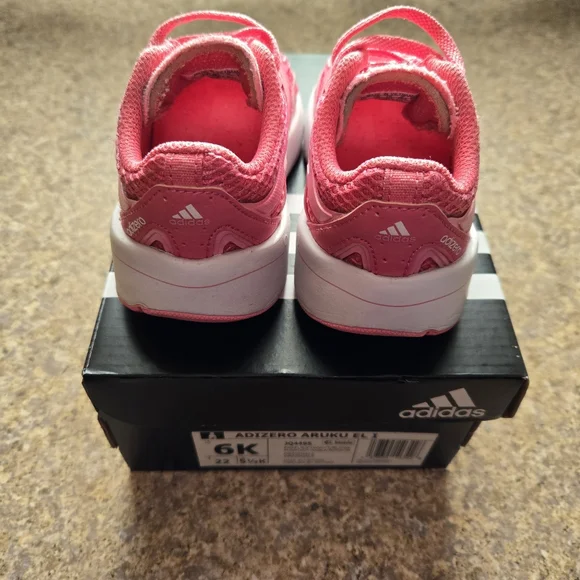 Adidas ADIZERO Aruku EL I Toddler Girl Pull On Sneakers Size 6 - Picture 7 of 15